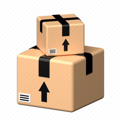 Delivery, box, logistics, truck, transportation, gift 3D illustration - Download on Iconfinder