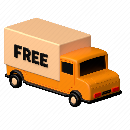 Free delivery, home, delivery, deliverytruck, shipping 3D illustration - Download on Iconfinder