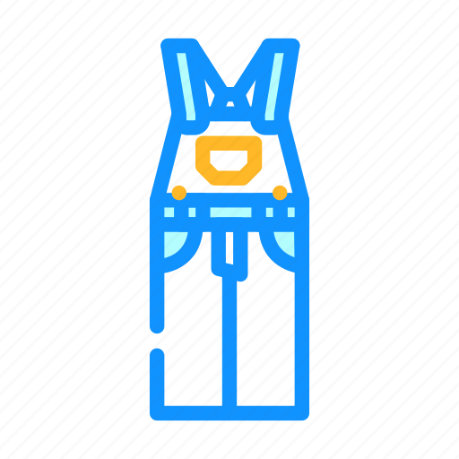 Overall, denim, textile, material, fashion, fabric icon - Download on Iconfinder