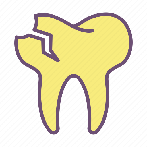 Broken, tooth icon - Download on Iconfinder on Iconfinder