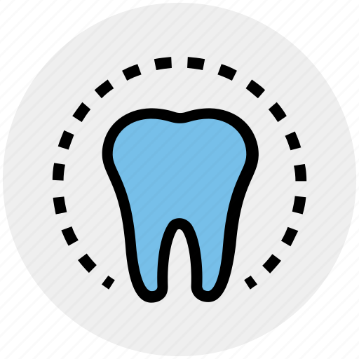 Circle, dental, dentist, health, molar, stomatology, tooth icon - Download on Iconfinder