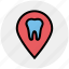 dental, dentist, dentistry, map pointer, marker pin, stomatology 