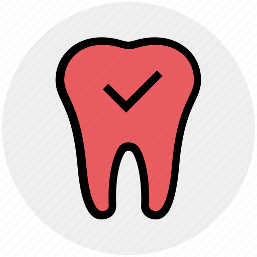 Checkup, dental, dentist, healthcare, stomatology, teeth, tick icon - Download on Iconfinder