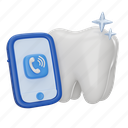 tooth, phone, chat, clinical