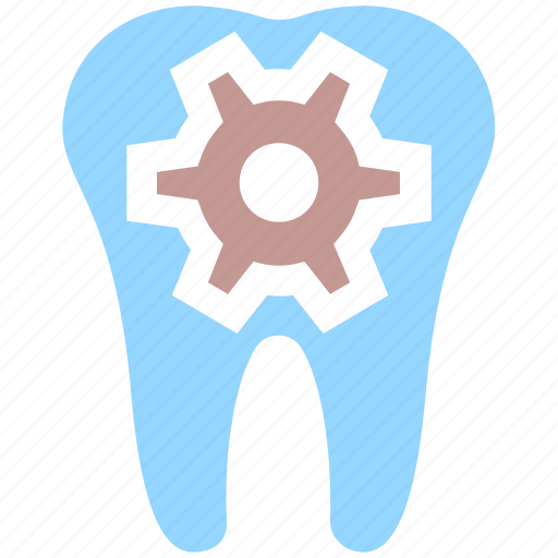 Dental, dental care, dentist, gear, service, tooth icon - Download on Iconfinder