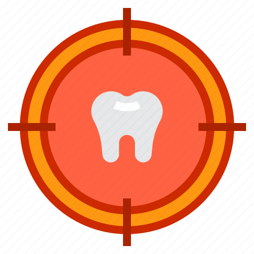 Dental, dentist, medical, target, tooth icon - Download on Iconfinder