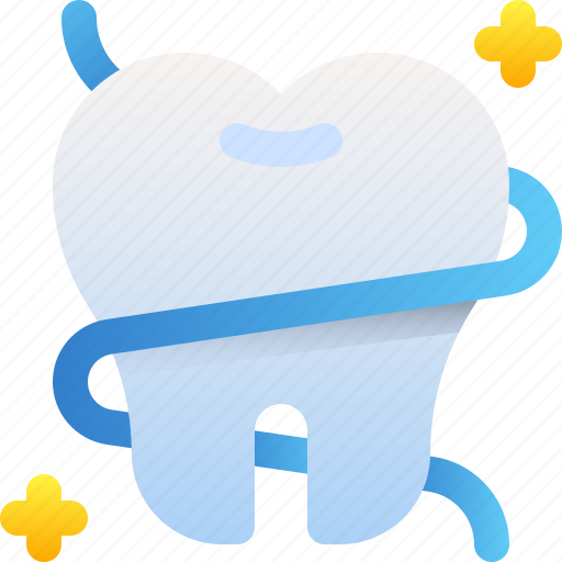 Floss, dental, teeth, hygiene, clean icon - Download on Iconfinder