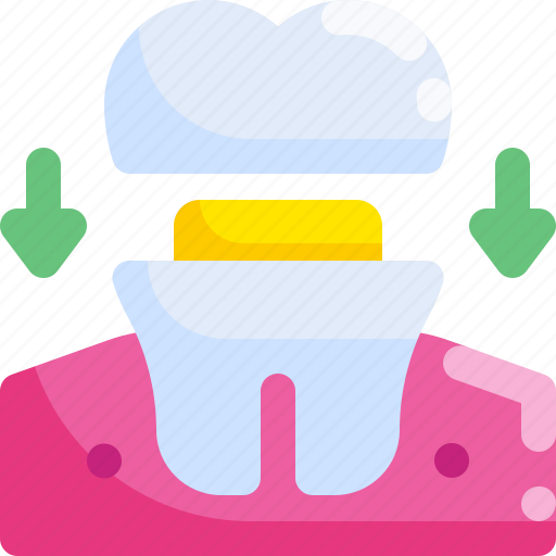 Molar crown, molar, tooth, replace icon - Download on Iconfinder