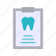 dental report, chart, clipboard, file, document, hospital, treatment, dentistry 