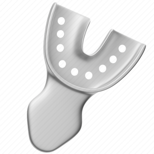 Impression tray, dental-tool, tool, dentist, teeth, tooth, equipment 3D illustration - Download on Iconfinder