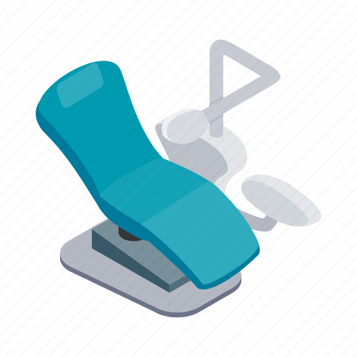 Chair, dental, equipment, hygiene, isometric, medical, tool icon - Download on Iconfinder