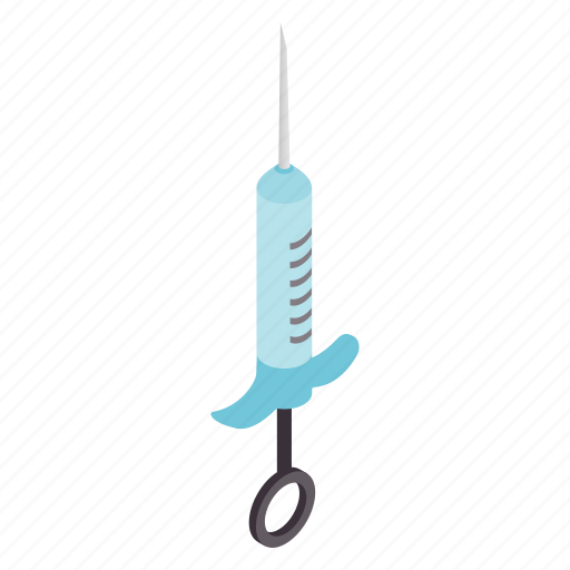 Health, hospital, injection, isometric, medicine, needle, syringe icon - Download on Iconfinder