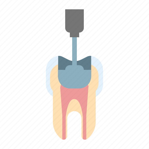 Dental, dentistry, obturation, tooth icon - Download on Iconfinder