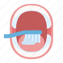 brush, dental, hygiene, mouth, tongue