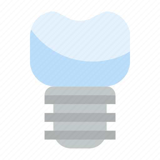 Dental, dentist, implant, prothesis, tooth icon - Download on Iconfinder