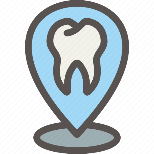 Dental, dentist, health, localization, location, office, tooth icon - Download on Iconfinder