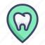 dental, dentist, location, pin, spot 