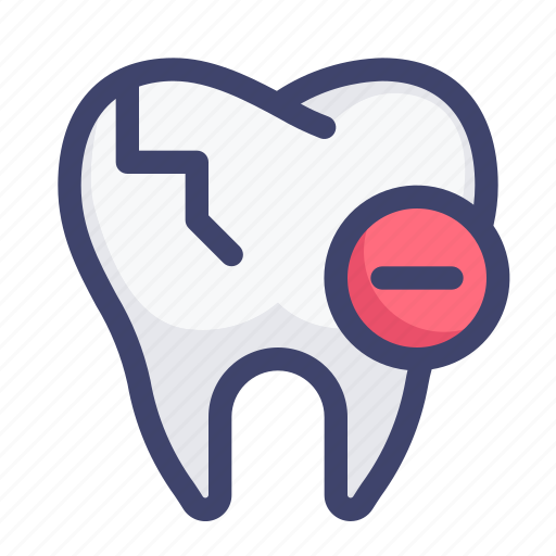 Broken, cavity, crack, dental, dentist, tooth icon - Download on Iconfinder