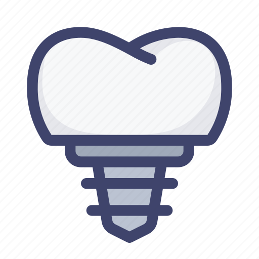 Dental, dentist, implant, implatation, tooth icon - Download on Iconfinder