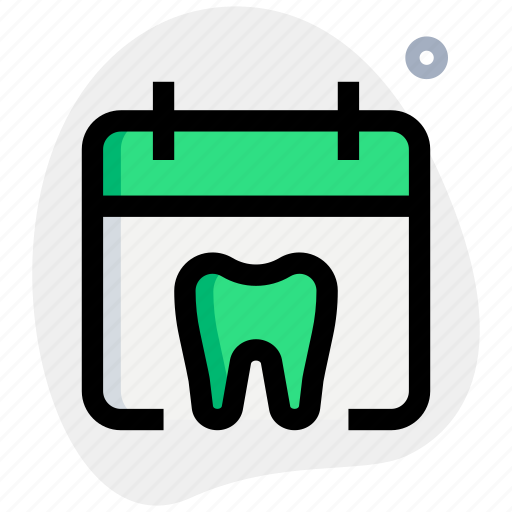 Tooth, calendar, schedule, dentist icon - Download on Iconfinder
