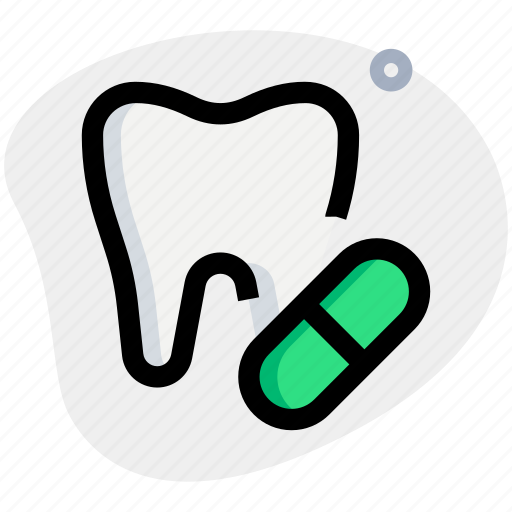 Tooth, capsule, dental, drug icon - Download on Iconfinder