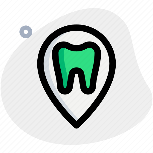 Tooth, location, medical, pointer icon - Download on Iconfinder