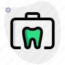 tooth, suitcase, briefcase, healthcare