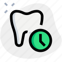 tooth, time, clock, dentist