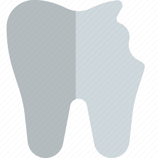 Tooth, chipped, medical, healthcare icon - Download on Iconfinder