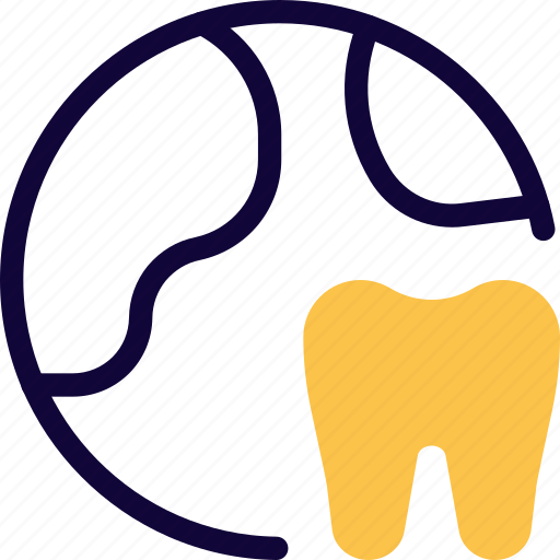 Globe, tooth, dentist, world icon - Download on Iconfinder