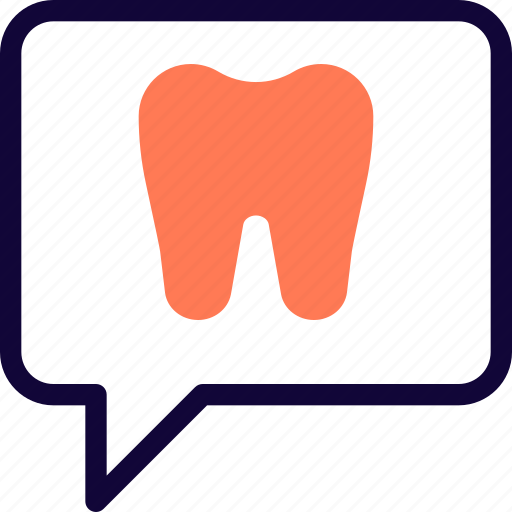 Tooth, chat, medical, bubble icon - Download on Iconfinder