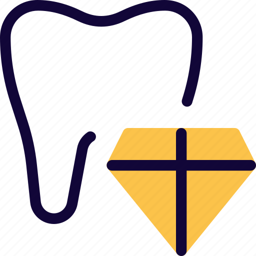 Tooth, diamond, jewelry, dental icon - Download on Iconfinder