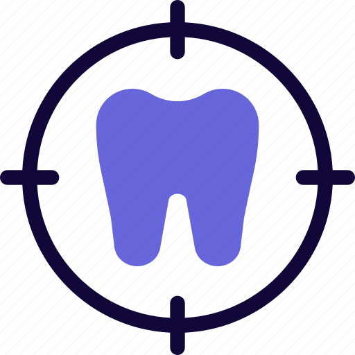Tooth, target, medical, goal icon - Download on Iconfinder