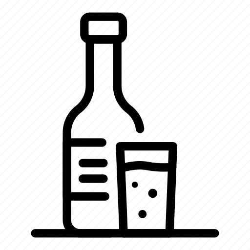 Alcohol, bottle, food, party, silhouette, vintage, water icon - Download on Iconfinder