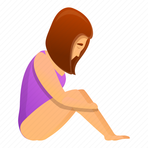 Depression, girl, heart, person, water, woman icon - Download on Iconfinder