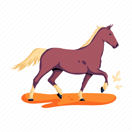Sand horse, desert horse, mare, desert animal, running horse icon - Download on Iconfinder