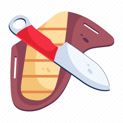 Skinner knife, cowboy knife, sharp knife, hunting knife, stab icon - Download on Iconfinder