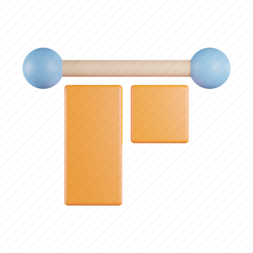 Align, top, alignment, up, vertical, tool 3D illustration - Download on Iconfinder