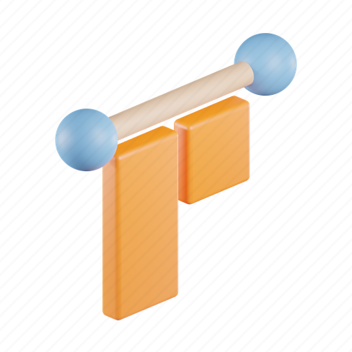 Align, top, alignment, up, vertical, tool 3D illustration - Download on Iconfinder