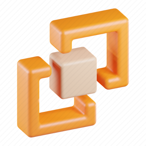Intersect, pathfinder, tool, intersection, crossing, geometry 3D illustration - Download on Iconfinder