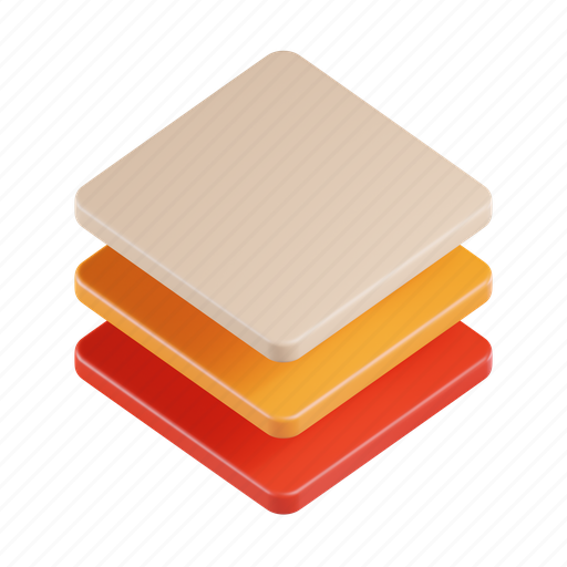 Layer, layers, stack, document 3D illustration - Download on Iconfinder