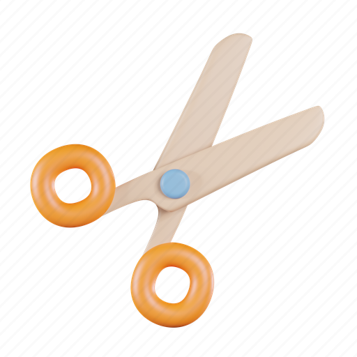 Cutting, edit, tool, scissor, equipment 3D illustration - Download on Iconfinder