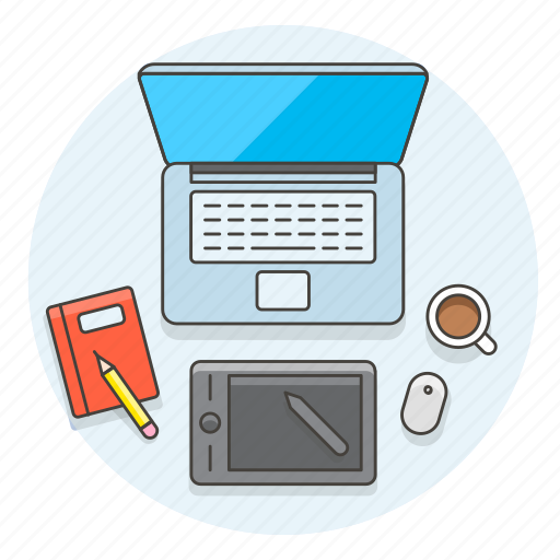 Desktop, graphic, pen, tablet, art, creative, office icon - Download on Iconfinder