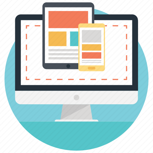 Adaptive layout, responsive design, responsive layout, web article, website content icon - Download on Iconfinder