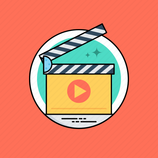 Action clapper, clapperboard, filmmaking, movie recording, video production icon - Download on Iconfinder