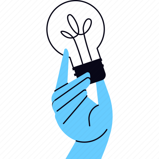 Idea, creativity, solution, innovation, startup, development, light bulb illustration - Download on Iconfinder