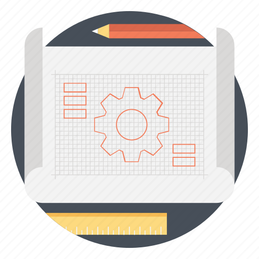 Architecture work, blueprint, product design, prototyping, software prototyping icon - Download on Iconfinder