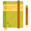 book, sketch, sketch book, sketchbook 