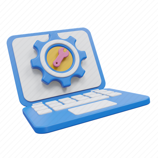 Application setting, web setting, maintenance, configuration, laptop, computer setting, setting 3D illustration - Download on Iconfinder