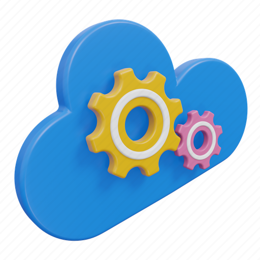 Cloud management, cloud, cloud seting, cloud configuration, cloud storage, storage, cloud data 3D illustration - Download on Iconfinder